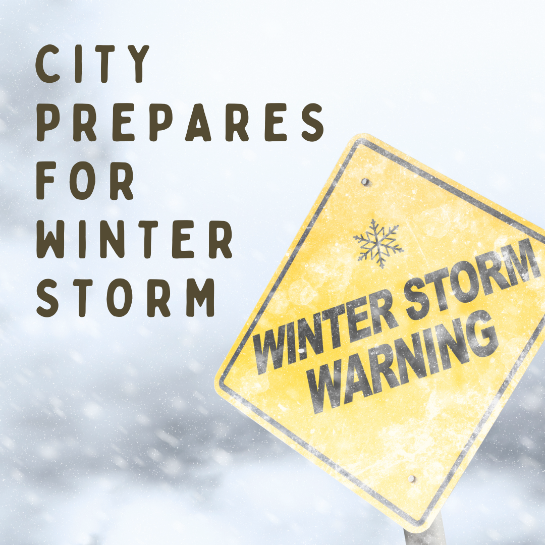 city prepares for winter storm