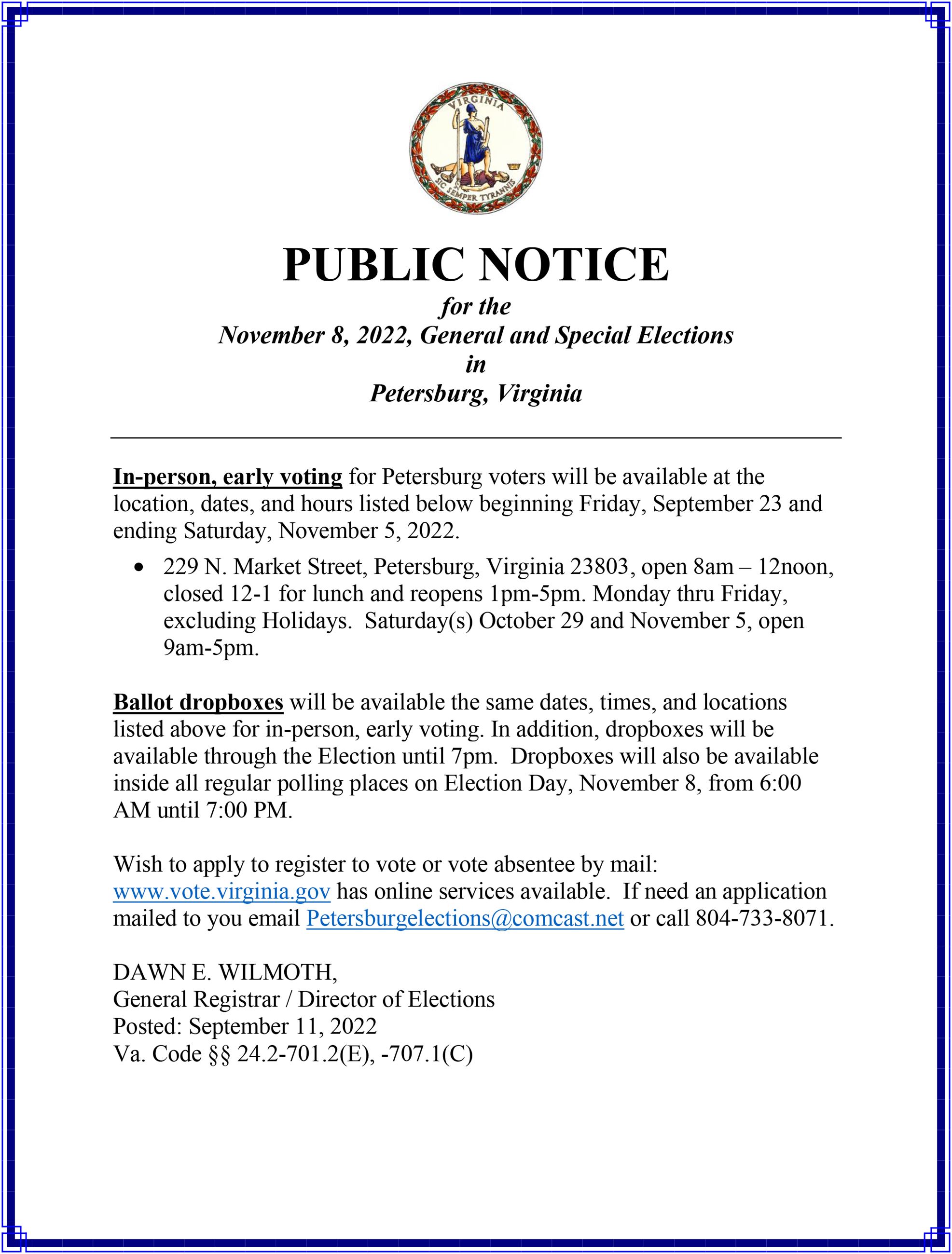 9 9 2022 public notice of voting locations copy
